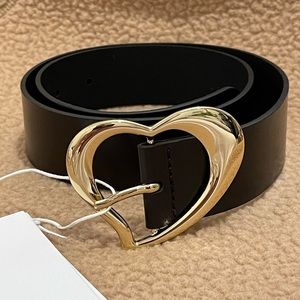 & Other Stories Heart buckle leather belt